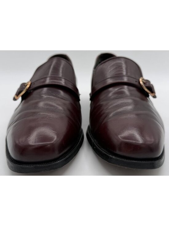 Florsheim Imperial Monk Strap Dress Shoes Burgundy Oxblood Leather Men’s 8.5 D main image 10